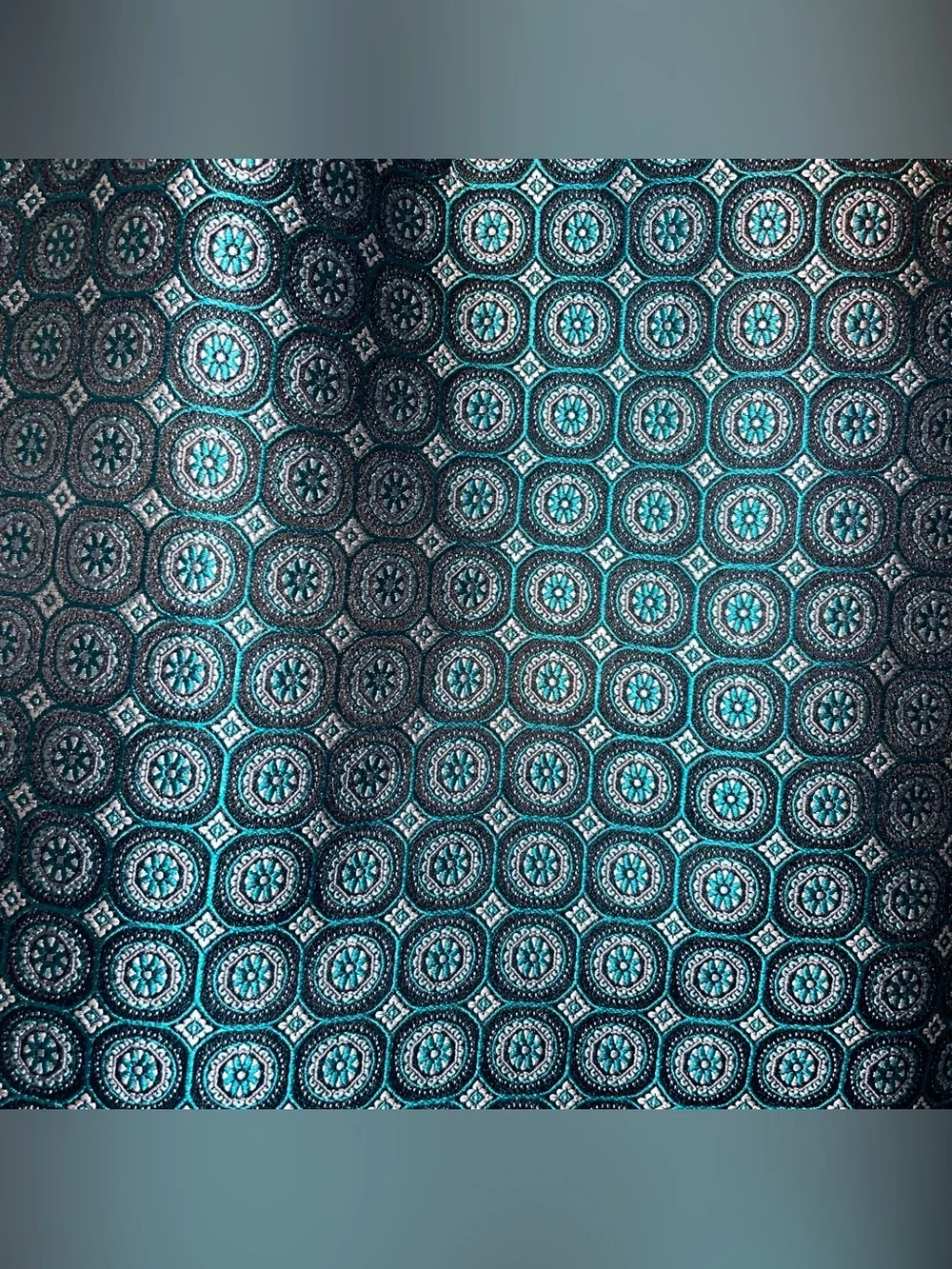 NWT J.Crew Collection Silk Jacquard Teal Geometric Mini Skirt Sz 6 Cocktail Rave